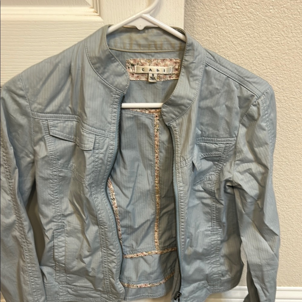 CAbi Blue Jean Jacket Casual Utility Style